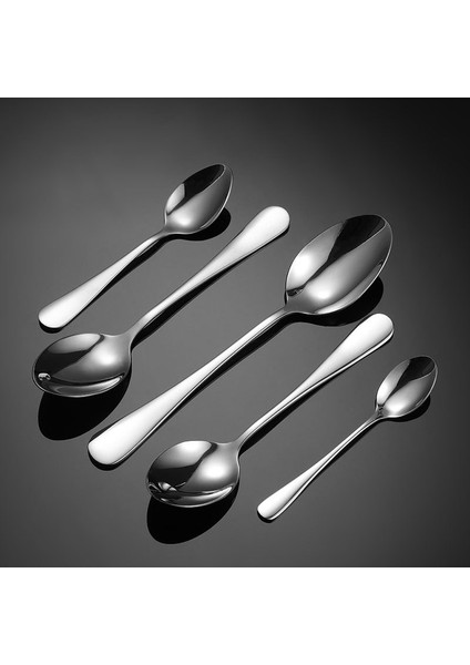 4 Meyve Kaşığı (304) Gümüş 304 Lüks Paslanmaz Çelik Çatal Bıçak Takımı Dayanıklı Keskin Kaşık Yemek Bıçağı Salata Meyve Çatalı Ayna Cilalı Sofra Takımı (Yurt Dışından) indirimleri