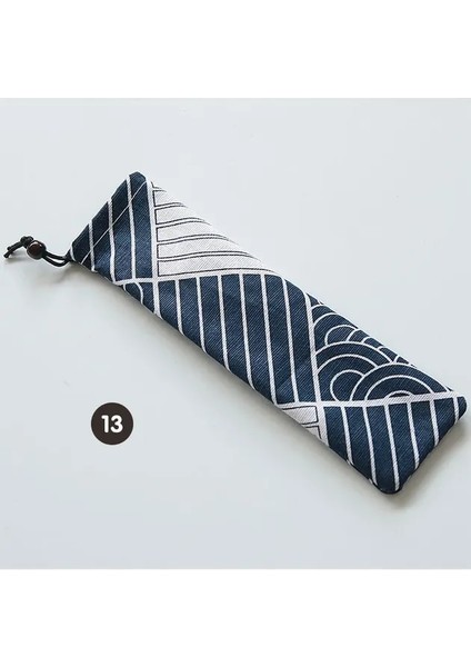 13 Taşınabilir Çatal Çanta Bez Keten Sofra Bambu Çubuklarını Bıçak Çatal Kaşık Konteyner Japonya Tarzı Yemek Takımı Çantası Seyahat Için (Yurt Dışından)