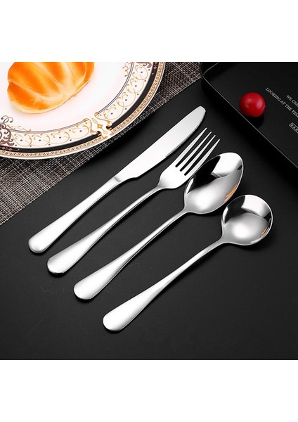 Sharp Spoon2 Paslanmaz Çelik Batı Sofra Çatal Bıçak Takımı Biftek Bıçağı Masa Çatalları Tatlı Kaşıkları Gümüş Yetişkin Çocuk Ev Mutfak Eşyaları (Yurt Dışından) fiyatları