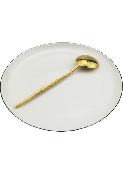 Şampanya 6 Adet Mini Karıştırma Kaşığı Kahve Çay Paslanmaz Çelik Küçük Kaşık Sos Tuz Şeker Siyah Altın Çay Kaşığı Seti Sofra (Yurt Dışından) fırsatları