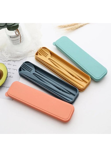 Yeşil 4 Adet/takım Yemek Takımı Setleri Yaratıcı Durumda Plastik Bıçak Çatal Kaşık Çubuklarını Setleri Seyahat Çatal Bıçak Takımı Mutfak Sofra (Yurt Dışından) fırsatları