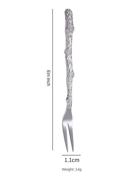 A01 1 Adet Paslanmaz Çelik Bıçak Çatal Vintage Sonbahar Ortası Ay Kek Bıçağı Çatal Tatlı Bıçağı Meyve Çatalı Mutfak Gereçleri Sofra (Yurt Dışından)