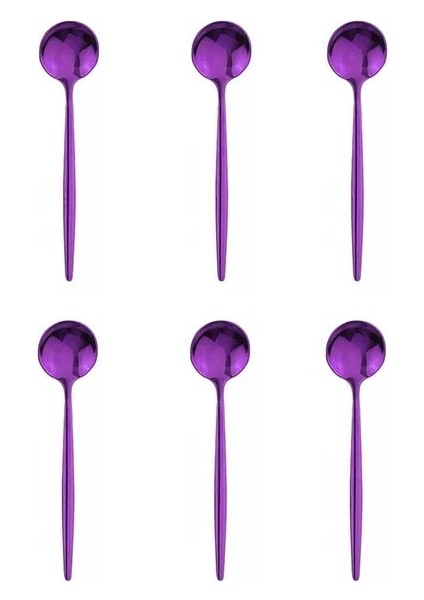 Mor 6 Adet Mini Karıştırma Kaşığı Kahve Çay Paslanmaz Çelik Küçük Kaşık Sos Tuz Şeker Siyah Altın Çay Kaşığı Seti Sofra (Yurt Dışından) fiyatları