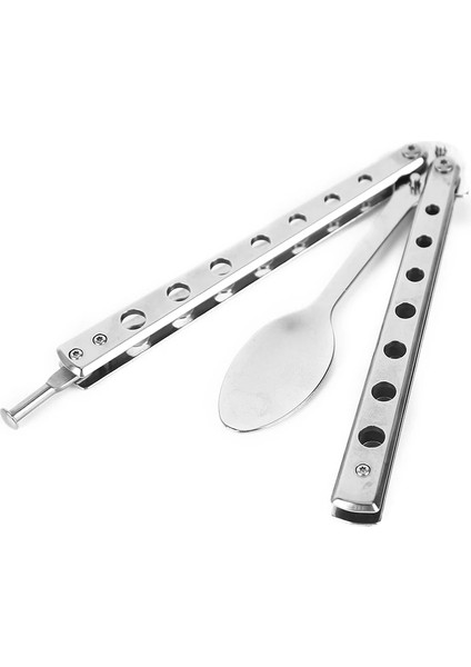 Çatal Kelebek Bıçak Katlanır Kaşık Çatal Balisong Eğitim Kaşığı Çatal Kelebek Bıçak Eğitmen Açık Kamp Sofra Mutfak Aracı (Yurt Dışından) indirimleri