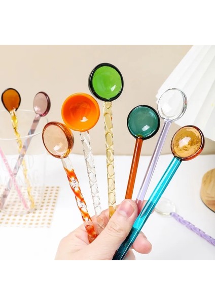15.6x3 Cm-Stil 2 Cam Süt Kaşığı Renkli Şeffaf Kahve Tatlı Karıştırma Kaşıkları Uzun Spiral Saplı Yüksek Sıcaklığa Dayanıklı Mutfak 1 Pc (Yurt Dışından) fiyatları