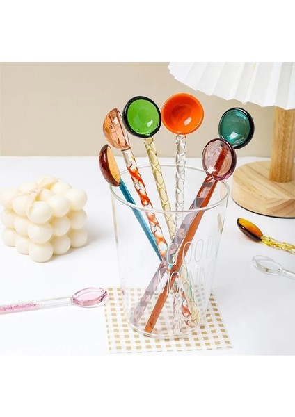 15.6x3 Cm-Stil 2 Cam Süt Kaşığı Renkli Şeffaf Kahve Tatlı Karıştırma Kaşıkları Uzun Spiral Saplı Yüksek Sıcaklığa Dayanıklı Mutfak 1 Pc (Yurt Dışından) indirimleri