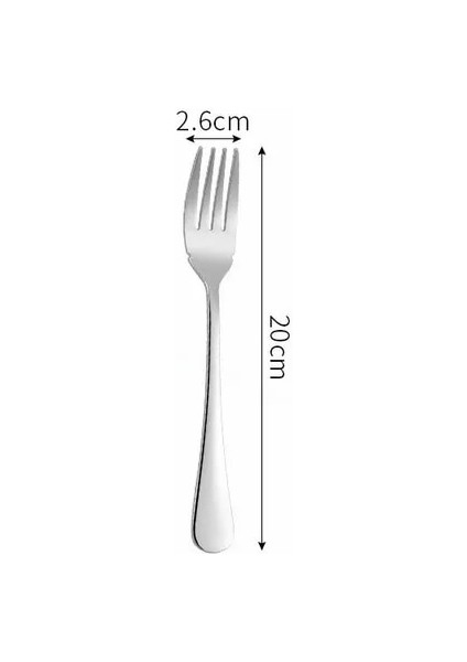 LF1YSFISHFORK1PC Batı Çatal Bıçak Kaşık Seti Paslanmaz Çelik Sofra Kaşık Çatal Bıçak Yemek Takımı Seti Mutfak Yemeği Seti Sofra Lüks Ev Sofra Takımı (Yurt Dışından)