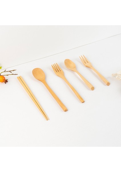Kaşık 23.5x4 cm B 3 Adet Tahta Kaşık Çatal Çubuklarını Üç Parçalı Set Öğrenci Taşınabilir Ahşap Sofra Seti Lotus Ağacı Ahşap Kütük Malzeme Düz Renk (Yurt Dışından) modelleri
