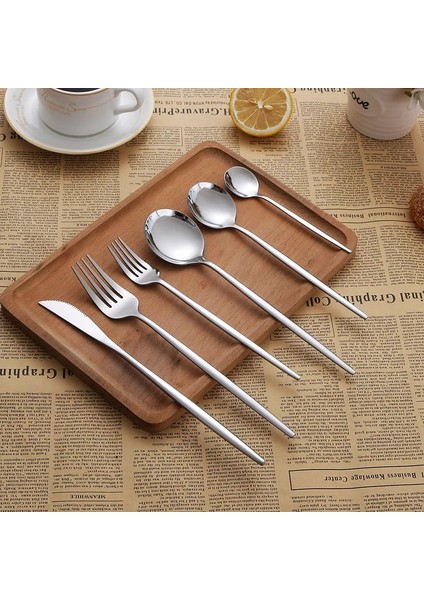 Gül Kahve Kaşığı Kaşık Çatal Çatal Bıçak Takımı Biftek Bıçağı Paslanmaz Çelik Tatlı Sofra Takımı Tatlı Çorba Karıştırma Kaşık Çatal Yemek Takımı Mutfak Aksesuarı (Yurt Dışından) fiyatları