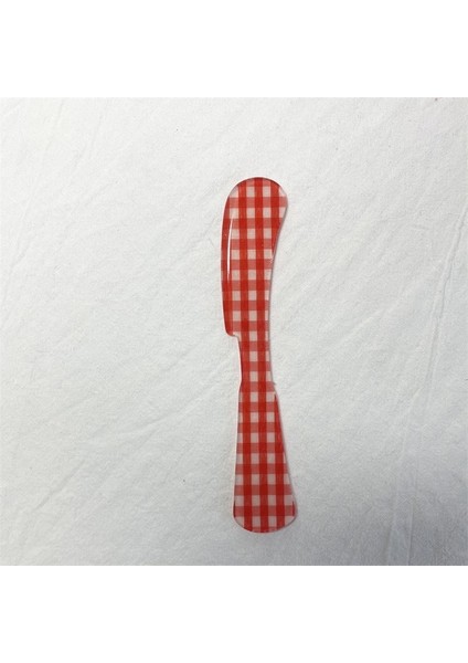 Tereyağı Bıçağı 9 Ins Retro Fransız Kafes Çiçek Tatlı Kaşığı Tatlı Çatalı Kek Kaşığı Tereyağı Bıçağı Mutfak Akrilik Sofra Seti Fotoğraf Sahne (Yurt Dışından)