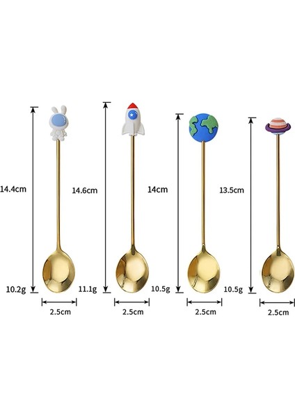 Beyaz 304 Paslanmaz Çelik Çatal Bıçak Takımı Seti Çeşitli Karikatür Tatlı Kaşığı Kahve Karıştırma Kaşığı Dondurma Kaşığı Altın Çatal Bıçak Takımı (Yurt Dışından) fırsatları