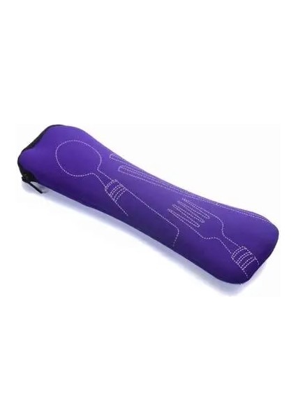 Pl Taşınabilir Sofra Çantası Çatal Kaşık Bıçak Çubuklarını Ambalaj Saklama Kutusu Yemek Takımı Piknik Organizatör Vaka Yemek Takımı Olmadan (Yurt Dışından)