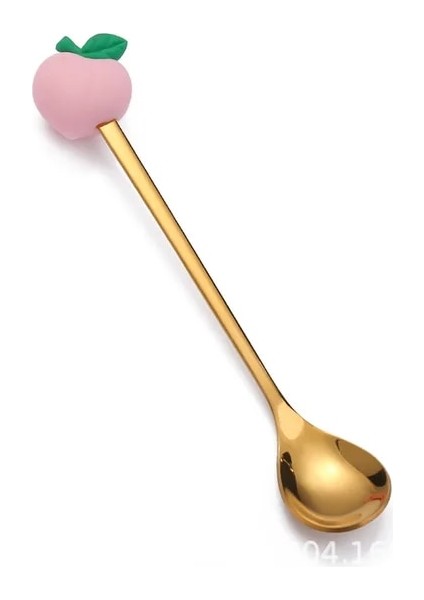 Stil 7 Meyve Kaşık Çatal 304 Paslanmaz Çelik Sofra Kek Kahve Tatlı Çorba Karıştırma Kaşık Çatal Karpuz Taşınabilir Seyahat Kullanımı (Yurt Dışından)