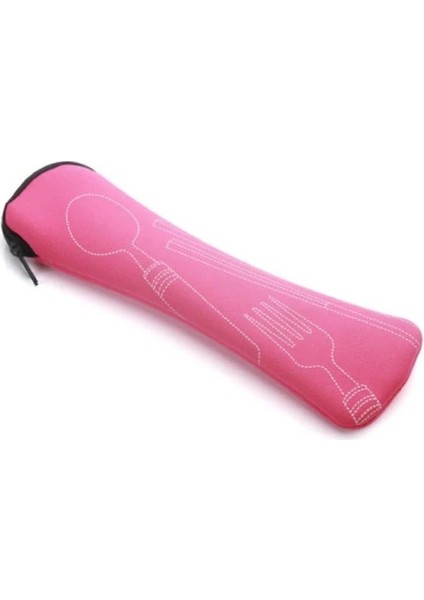 Pembe Taşınabilir Sofra Çantası Seyahat Ambalaj Saklama Kutusu Yemek Takımı Piknik Çatal Kaşık Çantası Çatal Bıçak Takımı Yemek Takımı Yemek Takımı Olmadan (Yurt Dışından) fiyatları