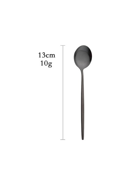 Çay Kaşığı Mat Siyah Yemek Takımı Bıçak Çatal Tatlı Kaşığı Sofra Çatal Seti Paslanmaz Çelik Gümüş Sofra Takımı Mutfak Yemek Takımı (Yurt Dışından)