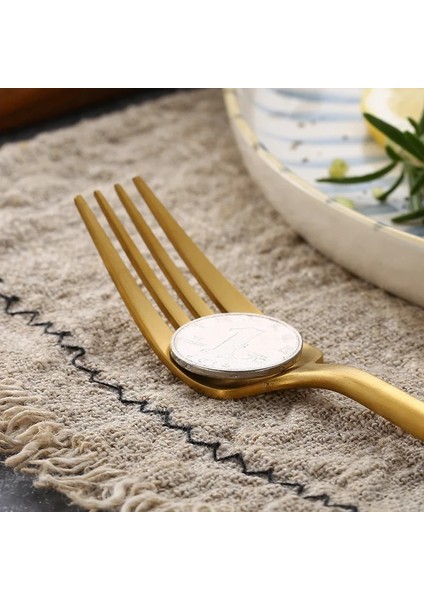 Gümüş Mat Siyah Altın 18/10 Paslanmaz Çelik Çatal Sofra Bıçak Kahve Kaşığı Salata Çatal Çubuklarını Sofra Takımı Seti Bulaşık Makinesinde Yıkanabilir (Yurt Dışından) indirimleri