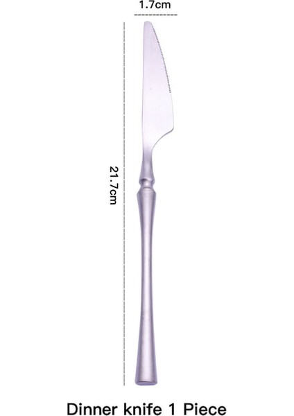 Yemek Bıçağı Mat Gümüş 18/10 Paslanmaz Çelik Çatal Sofra Bıçak Buz Kaşığı Salata Kek Çatal Çubukları Sofra Takımı Seti Bulaşık Makinesinde Yıkanabilir (Yurt Dışından)