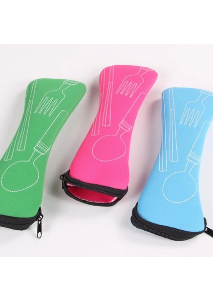 Gül Kırmızı 1 Adet Taşınabilir Seyahat Çatal Bıçak Takımı Çanta Kapak Tipi Çatal Bıçak Takımı Mutfak Öğrencileri Piknik Çatal Kaşık Çantası Ev Yemek Takımı Çantası (Yurt Dışından) fırsatları