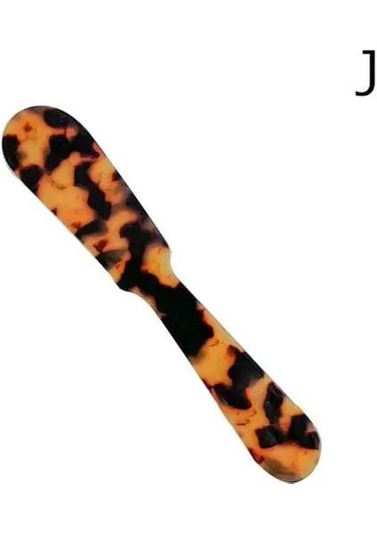 J Fransız Vintage Narin Desen Plastik Tatlı Kaşığı Reçel Tereyağı Bıçağı Çatal Sofra Sevimli Kaşık ve Çatal Seti (Yurt Dışından)