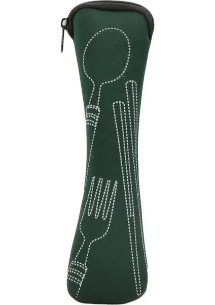 Atrovirens Taşınabilir Sofra Çantası Çatal Bıçak Takımı Yemek Takımı Seyahat Ambalaj Saklama Kutusu Yemek Takımı Piknik Çatal Kaşık Çantası Yemek Takımı Olmadan (Yurt Dışından)