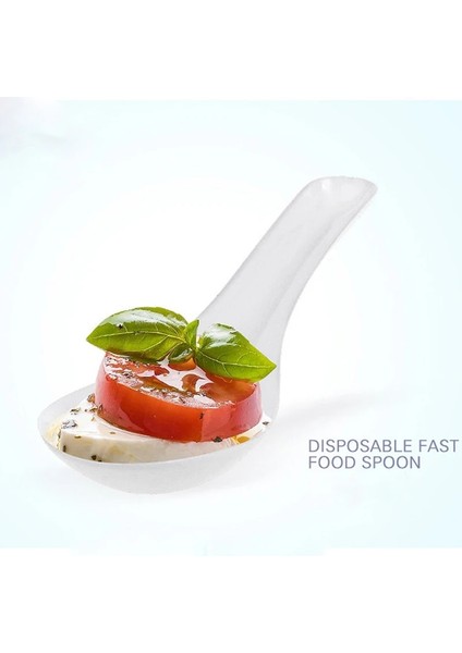 C 50/100 Adet/paket Plastik Çatal Kaşık Ev Partisi Düğün Şeffaf Mus Tatlı Kaşığı Plastik Sofra Malzemeleri (Yurt Dışından) modelleri