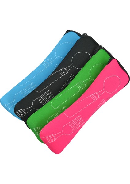 Bk 4 Adet Paslanmaz Çelik Bıçaklar Çatal Kaşık Aile Seyahat Kamp Çatal Bıçak Takımı Eyeful Kamp Açık Piknik Mini Sofra Seti 4 Adet (Yurt Dışından)