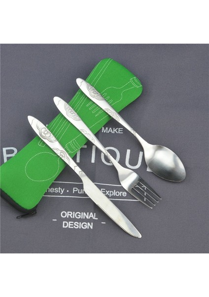 Bk 4 Adet Paslanmaz Çelik Bıçaklar Çatal Kaşık Aile Seyahat Kamp Çatal Bıçak Takımı Eyeful Kamp Açık Piknik Mini Sofra Seti 4 Adet (Yurt Dışından) indirimleri