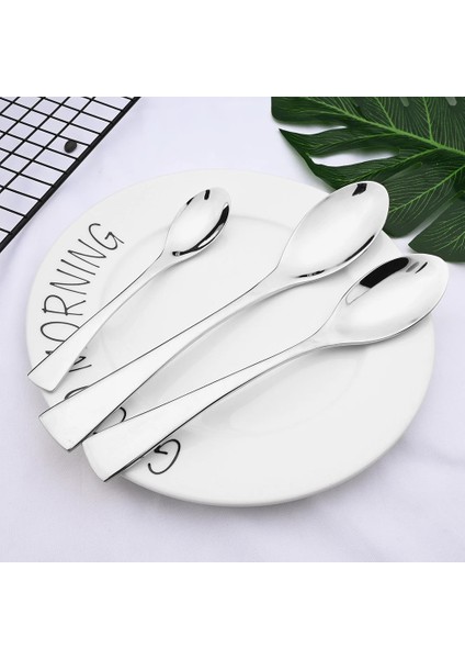 1 Adet Yemek Çatalı Yüksek Kaliteli Gümüş Yemek Takımı 304 Paslanmaz Çelik Çatal Bıçak Kaşık Seti Bıçak Tatlı Çatal Meyve Çatalı Kaşık Sofra Seti Ayna Sofra Takımı (Yurt Dışından)