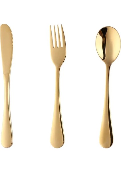 1 Takım (3 Adet) Çocuk Çatal Bıçak Kaşık Seti 3 Adet Paslanmaz Çelik Sofra Kaşık Çatal Bıçak Seti Eşyaları Yüksek Kaliteli Çocuk Yemek Takımı Seti Sevimli Sofra Takımı (Yurt Dışından)
