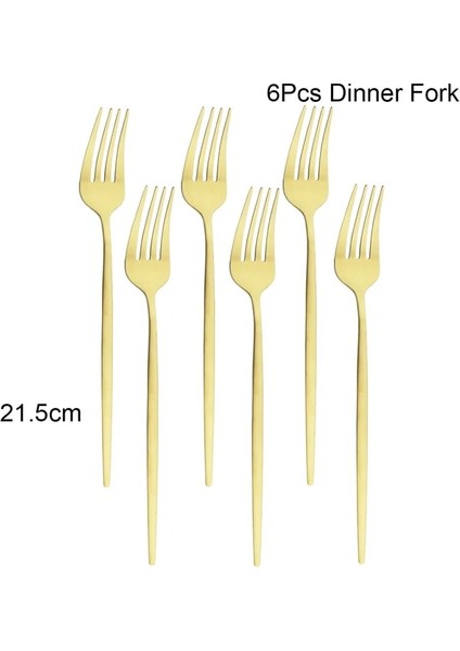 Yemek Çatalı 6-30 Adet Renkli Çatal Bıçak Kaşık Seti Mat Yemek Takımı Seti Kek Meyve Çatalı Paslanmaz Çelik Sofra Takımı Mutfak Bıçağı Çatal Kaşık Sofra (Yurt Dışından) fiyatları