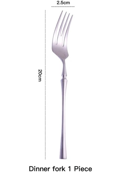 Yemek Çatalı Mat Gümüş 18/10 Paslanmaz Çelik Çatal Sofra Bıçak Buz Kaşığı Salata Kek Çatalı Çubuklarını Sofra Takımı Seti Bulaşık Makinesinde Yıkanabilir (Yurt Dışından)
