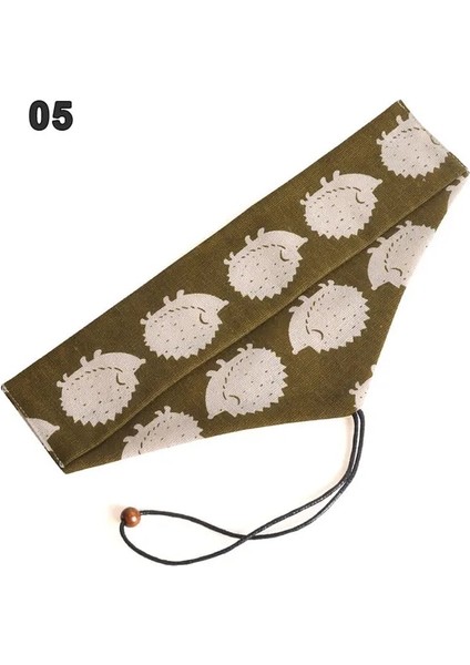 05 Taşınabilir Sofra Çantası Japon Baskı Yeniden Kullanılabilir Içecek Saman Chopstick Çatal Bıçak Takımı Kese Ipli Çanta Çatal Çanta Kaşık Çatallar Için (Yurt Dışından)