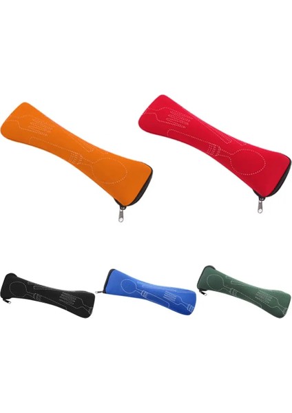 Parlak Mavi 1 Adet Yıkanabilir Sofra Çantası Fermuarlı Seyahat Çatal Seti Çantası Taşınabilir Çanta Akşam Yemeği Seyahat Kamp Sofra (Yurt Dışından) fırsatları