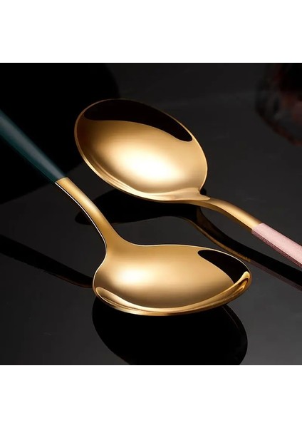 4 Adet Çatal Gümüş 4 Adet Altın Çatal Bıçak Kaşık Seti Paslanmaz Çelik Bıçak Çatal Kaşık Sofra Sofra Takımı Seti Festivali Mutfak Yemek Takımı Hediye (Yurt Dışından) indirimleri