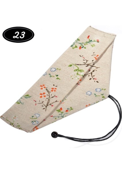 23 Yeniden Kullanılabilir Içme Samanı Chopstick Sofra Çatal Bıçak Takımı Çantası Büzgülü Çanta Çatal Bıçak Takımı Çantası Yemek Takımı Için Saman Kaşık Çatal Saman Çantası (Yurt Dışından)