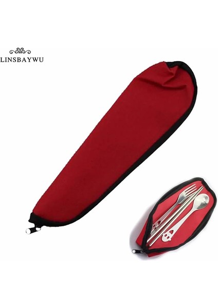 25X6 cm 1 Kamp Sırt Çantası Eşyaları Durumda ve Seyahat Çatal Çanta Kaşık ve Çatal Bez Çanta Öğle Yemeği Araçları Sıcak Satış (Yurt Dışından) fiyatları