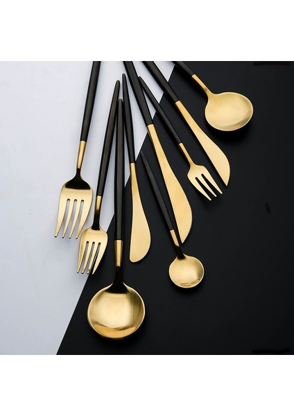Pasta Çatalı Yemek Takımı Çatal Bıçak Kaşık Seti Sofra Seti Altın Çatal Paslanmaz Çelik Kaşık Çatal Kaşık Sofra Mutfak Kaşık ve Çatal Seti (Yurt Dışından) fiyatları