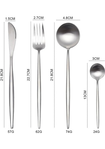 Tatlı Kaşığı Çatal Bıçak Takımı Tatlı Çatal Bıçaklar Kaşık Yemek Çubukları Paslanmaz Çelik Gümüş Biftek Sofra Takımı Mat Gümüş Yemek Takımı Sofra Takımı (Yurt Dışından) modelleri