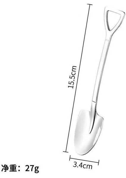 Gümüş Typea 1 Takım Kürek Kaşık Paslanmaz Çelik Çay Kaşığı Karpuz Kaşığı Yaratıcı Kahve Kaşığı Dondurma Tatlı Kaşığı Sofra Seti (Yurt Dışından) fiyatları