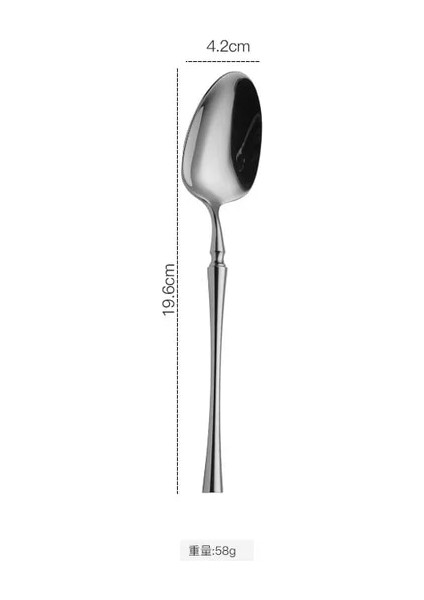 Yemek Kaşığı Paslanmaz Çelik Lüks Çatal Bıçak Takımı Yemek Takımı Sofra Bıçak Kaşık Çatal Çubuklarını Sofra Takımı Seti Bulaşık Makinesinde Yıkanabilir (Yurt Dışından)