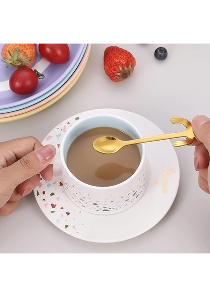 Gümüş 19.5 cm 1 Adet Paslanmaz Mutfak Karikatür Kedi Asılı Fincan Kahve Kaşığı Dondurma Tatlı Çay Kaşığı Yaratıcı Asılı Kaşık Sofra (Yurt Dışından) indirimleri