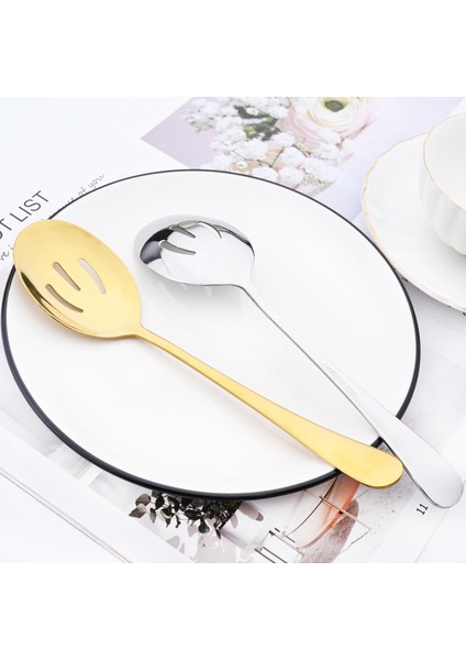 1 Adet Kek Spatula Drmfiy Servis Altın Yemek Takımı Paslanmaz Çelik Çatal Bıçak Kaşık Seti Çorba Kaşığı Sofra Takımı Salata Çatalı Kek Kürek Seti Mutfak Sofra Seti (Yurt Dışından)
