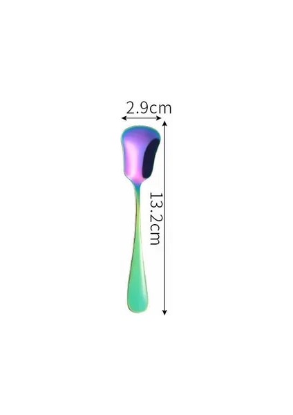LF1CHSICECREAMSCOOP Komple Sofra Seti Paslanmaz Çelik Çatal Bıçak Kaşık Seti Kaşık Çatal Bıçak Yemek Takımı Seti Sofra Yemeği Mutfak Sofra Takımı Gökkuşağı (Yurt Dışından)