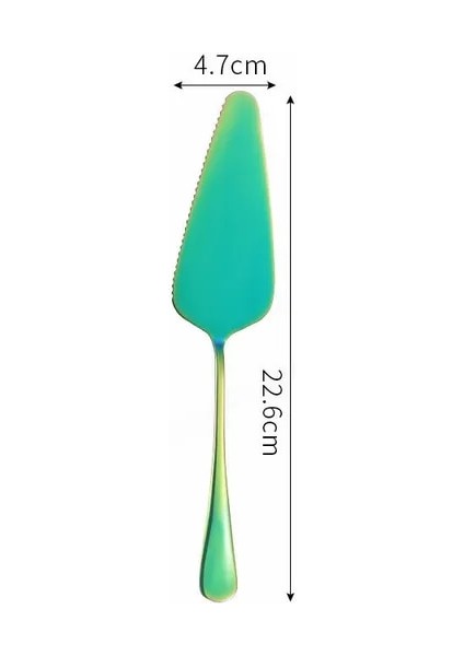 LF1CHSCAKESCOOP1PC Komple Sofra Seti Paslanmaz Çelik Çatal Bıçak Kaşık Seti Kaşık Çatal Bıçak Yemek Takımı Seti Sofra Yemeği Mutfak Sofra Takımı Gökkuşağı (Yurt Dışından)