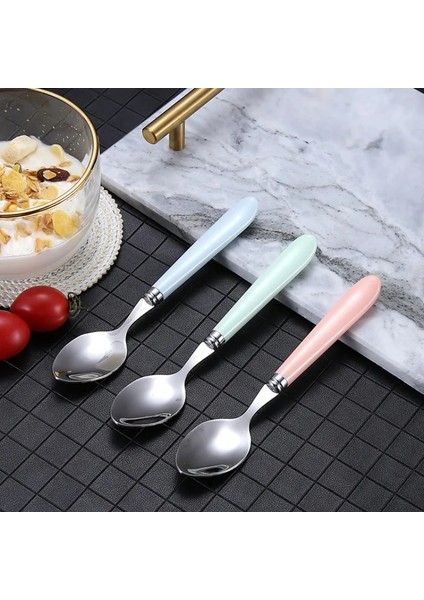 Pink-4pcs 410 Paslanmaz Çelik Çubuklarını Sofra Taşınabilir Çatal Kaşık Öğrenci Ofis Çalışanı Üç Parçalı Sevimli Saklama Kutusu Çatal Bıçak Kaşık Seti (Yurt Dışından) fırsatları