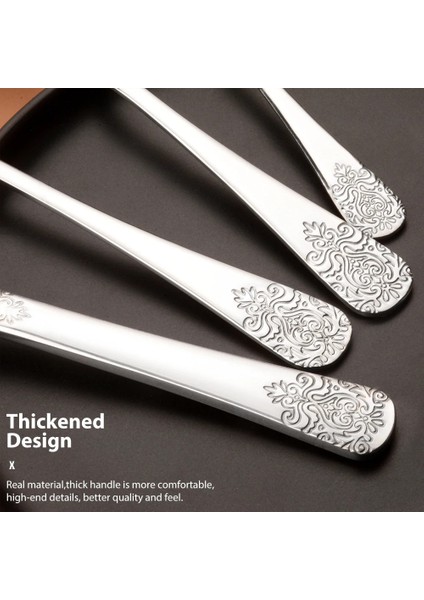 4 Adet Altın Altın Lüks Çatal Bıçak Takımları Çatal Kaşık Bıçak Gümüş Seti Vintage Oyma Sofra Seti Avrupa Yemek Takımı Ev Mutfak Için (Yurt Dışından) fırsatları