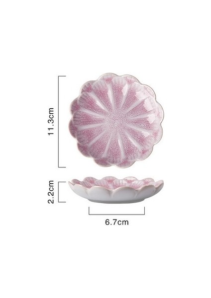 11XH2.5CM Baharat Sıcak Sos Tabağı Fincan Seramik Tabak Küçük Tabak Tabaklar Tereyağı Hardal Suşi Sirke Soya Yemekleri Mutfak Porselen Tabak (Yurt Dışından)
