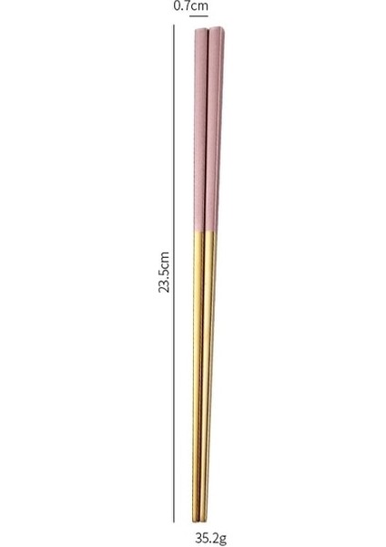 Chopstick 23CM Pembe Altın Paslanmaz Çelik Çatal Bıçak Kaşık Seti Yemek Takımı Gümüş Sofra Takımı Seti Sofra Bıçağı Çatal Kaşık Bulaşık Makinesinde Yıkanabilir Dropshipping (Yurt Dışından)