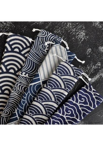 01 Taşınabilir Çatal Çanta Kumaş Keten Sofra Bıçak Çatal Kaşık Konteyner Balık Çizgili Baskı Japonya Tarzı Yemek Takımı Çanta Mutfak Için (Yurt Dışından) indirimleri