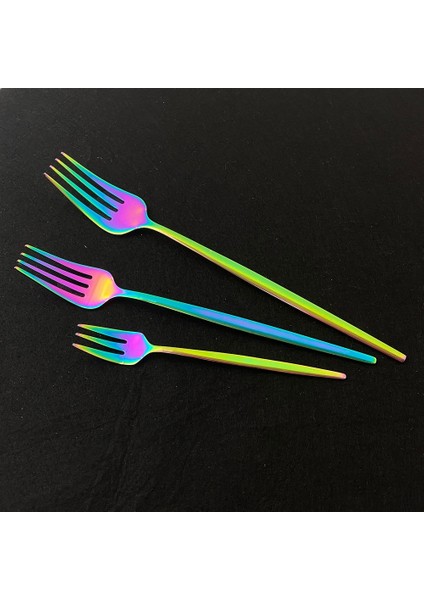 1 Adet Yemek Çatalı Yemek Takımı Gökkuşağı Sofra Çatal Bıçak Kaşık Seti Paslanmaz Çelik Lüks Sofra Takımı Ev Çatal Kaşık Bıçak Mutfak Yemek Takımı Damla Gemi (Yurt Dışından) indirimleri